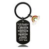 Llavero transfronterizo PARA MI HIJA regalo para HIJA Familia colgante negro letras llavero de metal