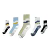 Meias para Homens, Meias de Algodão, Absorventes de Suor, Antiodor, com Malha, Respiráveis, Estilo Fino para Primavera e Verão, Cano Médio, para Adolescentes, Meninos, Homens, Esportes, Corrida