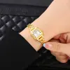 2025 Nuevo Reloj Pulsera Más Vendido Europeo y Americano Sudeste Transfronterizo Reloj de Cuarzo para Mujer Cuadrado Esfera Pequeña