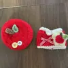 Muñeca de Verdura Tejida a Crochet Hecha a Mano de Peluche Original Oso Autocrítico con Gorro Vestido Hecho a Mano DIY Accesorios Suaves y Lindos