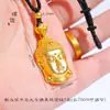 Vietnã areia ouro Buda cabeça pingente colar como ouro grande dia Buda pingente camisola cadeia personalidade mulheres retrô