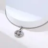 Collar con Colgante de Brújula Redonda Geométrica Más Vendido Transfronterizo Cadena Retorcida Acero Inoxidable Accesorios Personalizados Estilo Punk para Hombres y Mujeres