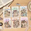 Paquete de Pegatinas Serie Vida Lenta Transfronteriza ZABC Tema de Personajes Material para Decoración de la Vida DIY 6 Diseños