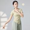Traje de treinamento de dança clássica outono e inverno novo top de manga comprida com decote redondo traje de treinamento corporal de dança moderna chinesa