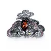 Nuevo Clip de Agarre Retro Plata Antigua Gotas de Agua Diamante Accesorios para el Cabello de Mujer Pasador Joyería Tienda Tocados Mayoreo