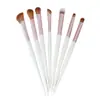Set de Maquillaje: Pincel para Sombras de Ojos, Pincel Plano, Pincel para Delineador, Pincel para Difuminar Color, Pincel para Difuminar, Pincel de Detalle, Pincel para Cejas, Cepillo para Pestañas, Set de Pinceles de Maquillaje