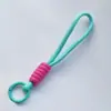5 Novos Cordões de Telefone com Nós Color-Blocking Cordas Curtas Criativas Corda Trançada Dopamina Chaveiro Acessório Destacável Anti-Perda
