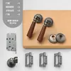 Cerradura de puerta de madera de nogal de lujo ligero estilo francés para uso en interiores en dormitorios, cocinas y baños, manija de puerta dividida universal para el hogar