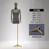 Maniquíes de alta gama para hombre, de medio cuerpo, accesorios para exhibición, al por mayor, cabeza con baño galvánico, mano, modelo, perchero, soporte de exhibición para cuerpo completo