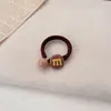 Elástico de Cabelo de Miçangas Estilo Coreano M-Bean para Mulheres, Corda de Cabelo de Alta Elasticidade Que Não Danifica o Cabelo, Elástico para Rabo de Cavalo, Elástico de Cabelo Acessório
