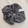 Goma para el pelo fruncida de color liso estilo coreano con un toque de alta gama, Cuerda para el pelo de colores brillantes de verano, Cuerda para coleta de pelo, Accesorio para el pelo versátil