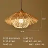 Lámpara de Mimbre Creativa, Pantalla de Sombrero de Paja, Restaurante Retro Estilo Japonés, Restaurante Personalizado de Hot Pot, Casa de Huéspedes de Arte en Mimbre, Lámpara Colgante Asiática de Bambú