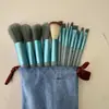 13 Pincéis de Maquiagem Sijiqing para Iniciantes Portátil Cabelo Macio Corretivo Base Blush Sombra para Olhos Conjunto Completo de Ferramentas de Beleza