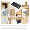 Soporte de ángulo recto de acero inoxidable engrosado 90 grados Sujetador de ángulo recto Ángulo de hierro Triángulo en forma de L Conector de reparación de muebles