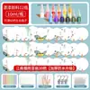 Abanico de pintura, pigmento de pintura, kit de materiales DIY de abanico redondo especial hecho a mano, pintura a la laca, laca de transferencia al agua, juego de pigmentos de laca de deriva