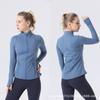 Ropa deportiva de otoño e invierno para mujer, nueva chaqueta de yoga de manga larga para correr, ajustada, adelgazante, deportiva, de alta elasticidad, para primavera