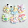 Cavalo de Tróia Brilhante para Montar Sanrio Cão Parchal Acessórios de Resina DIY Cola de Creme Capa de Celular Acessórios de Cabelo Material de Título