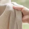 Cortina blackout de chenilla grado madre e hijo color crema antiguo sur tejida beige suave para sala de estar dormitorio