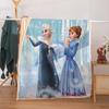 Manta de edredón de invierno rectangular casual portátil de doble cara Frozen para dormir
