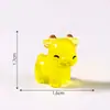 Figuras mignonas luminosas del zodiaco de dibujos animados para paisajes en miniatura, decoración de jardín DIY, adornos de escritorio