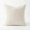 Funda de almohada de pana lisa de color sólido, estilo nuevo, transfronteriza, para cojín de sofá de sala de estar, funda de cojín decorativa para sala de modelos