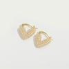 Pendientes de textura exagerada con diseño de banquete, pendientes de amor, hojas femeninas, pendientes de perla en forma de corazón, joyería al por mayor