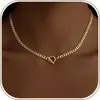 Collar con Colgante de Corazón Personalizado de Moda de Amazon para Mujer, Accesorio Versátil Hip-Hop, Collar de Moda Transfronterizo Europeo y Americano