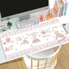 Mouse Pad Creme Marrom Fofo para Mesa de Escritório/Estudo Tapete de Alta Qualidade Antiderrapante para Teclado