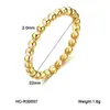 Anillo de Acero de Titanio Estilo Ins, Color Dorado, Diseño Versátil de Nicho, Lujo Ligero, Retro, Anillo Único para Dedo Índice, No se Desvanece, con Perlas