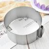 Anillo Mousse Telescópico de Acero Inoxidable de 6-12 pulgadas Molde para Pastel Molde para Pan Tostado Herramienta para Hornear Venta al por Mayor Retráctil