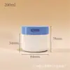 Frasco de plástico PP, recipiente de boca ancha de 100g/150g para polvo liofilizado o pasta de dientes, botella vacía, botella de exfoliante corporal de 200/300ml