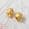 2025 Benmingnian Zodiaco Serpiente Accesorios Arena Antigua Oro Dibujos Animados Adorable Serpiente Fu Serpiente de Amor Conejo Colgante DIY Lote