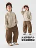 Sudadera con media cremallera para niño estilo europeo de invierno con forro de terciopelo, nuevo estilo para ropa de niños talla mediana y grande, ropa para bebés, ropa de invierno