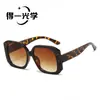 Gafas de Sol Irregulares de Nuevo Estilo para Mujer con Marco Cuadrado Grande de Color Contrastante, Aspecto de Alta Gama, Protección UV, Protección Solar