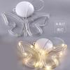 Luzes decorativas LED transfronteiriças borboleta bateria ventosa luzes penduradas luzes externas rua pátio atmosfera senso cena layout
