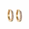 Brincos Clássicos de Diamante Colorido Mais Vendidos na Amazon Europeia e Americana, Brincos e Acessórios Elegantes de Alta Qualidade