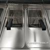 Freidora Eléctrica Vertical de Doble Cilindro y Doble Pantalla 885 60L Freidora de Papas Fritas de Doble Ranura Horno para Pollo Frito Máquina para Brochetas Fritas Cesta de Freír Grande Horno para Freír