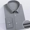 Camisa de Modal Masculina Manga Longa Absorção de Umidade Respirável Anti-Amassar Negócios Outono Elástica Camisa Branca Masculina
