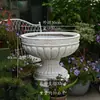 Vaso Romano Estilo Europeu com Pernas Altas para Jardim, Pátio, Varanda, Vila, Vaso de Flores Grande para Jardinagem Externa Tendência