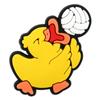 Patito Amarillo Lindo de Goma Suave de PVC Hebilla Decorativa Desmontable para Zuecos, Dijes para Zapatos, Accesorios de Bricolaje Transfronterizos en Stock