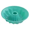 Forma de Bolo de Chiffon Personalizada de Fábrica para Uso Doméstico, Vaporizável, Silicone Antiaderente, Ferramenta Redonda para Assar, Forma para Assar Savarin