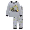 Ropa Nueva para Niños Manga Larga Niño Niño Bebé Dibujos Animados Manga Larga Avión Traje para Casa Pijama k212