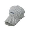 2025 primavera y verano nuevo sombrero de sol gorra con visera de cuadros británicos gorra de béisbol bordada con letras pequeñas para mujer estilo coreano