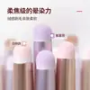 Pincel para Labios, Pincel para Lipstick, Pincel Difuminador, Cabeza Redonda Pequeña con Tapa, Mini Pincel Portátil para Labios, Pincel para Bálsamo de Labios y Corrector, Pincel de Maquillaje Profesional