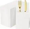 Paquete de Cubiertos de Papel Compuesto Pegado Más Vendido Transfronterizo Servilleta Fiesta Restaurante Occidental Paquete de Cubiertos Plegables Servilleta Personalización