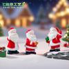 Novo Produto Transfronteiriço Boneco Papai Noel Realista Paisagem de Neve Decoração DIY Acessórios para Pendurar Micro Paisagem Pequenos Enfeites
