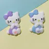 KT acessórios para gatos capa de celular adesivos para copo de água DIY adesivos para geladeira PVC fivela para sapatos de buraco flor para sapatos borracha macia acessórios para mochila de roupas