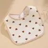 Babador Impermeável de Saliva para Bebê Tipo U de Algodão Puro Gaze Babador para Bebê Babador Infantil Babador Impermeável para Crianças