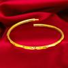 Pulsera de oro arena de Vietnam para mujer con diamantes, pulsera hueca abierta para mujer, joyería, joyería de moda para mujer al por mayor