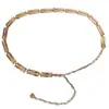 Corrente de Cintura de Luxo Feminina Corrente de Metal Estilo Ins com Cinto para Vestido Cintura Apertada Cintura Fina Moda Versátil Tendência